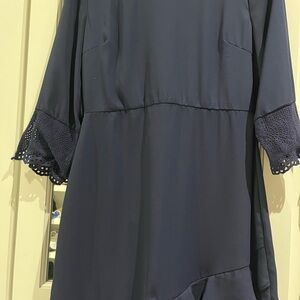 Gianni Bini Blue Sundress with Bell Sleeves